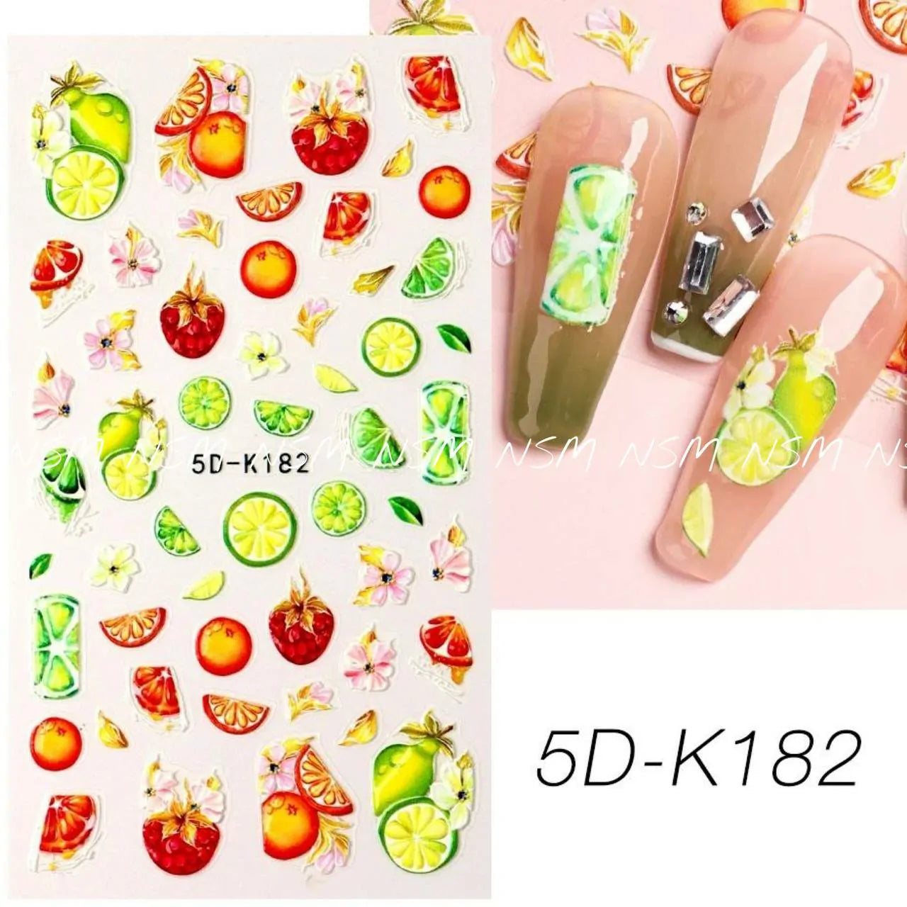 Citrus Fruits 5D Sticker Sheets (5D-K182)