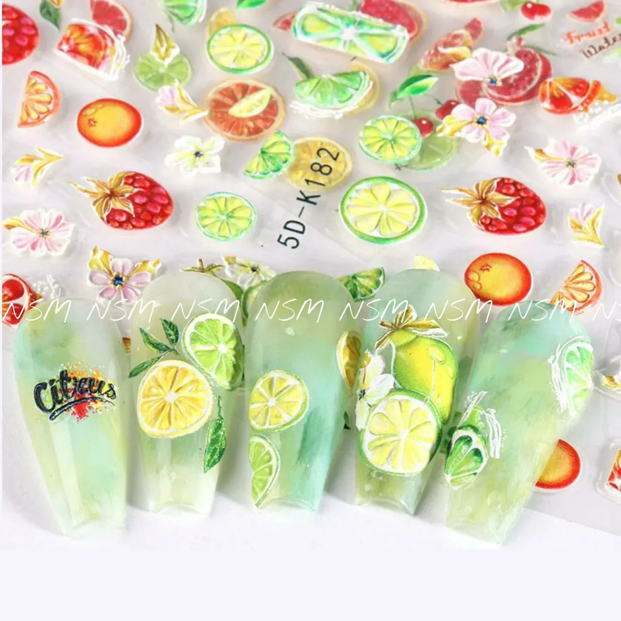 Citrus Fruits 5D Sticker Sheets (5D-K182)