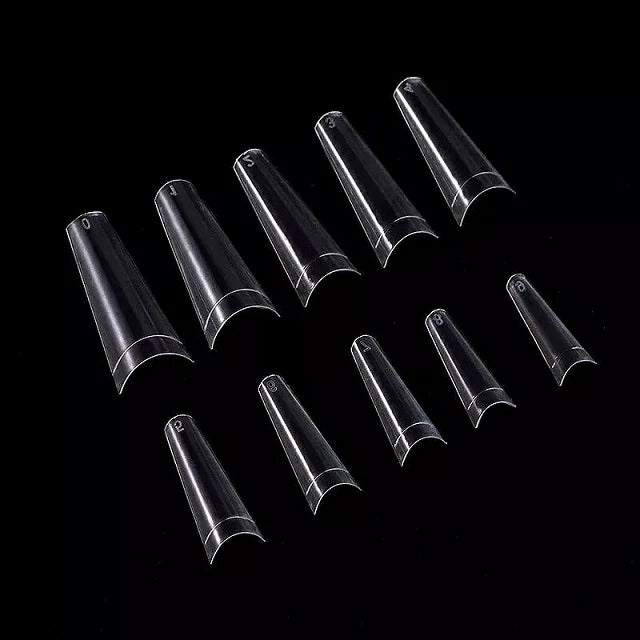 Coffin Shaped Fake Nail Tips (Pack Of 500 Pcs)