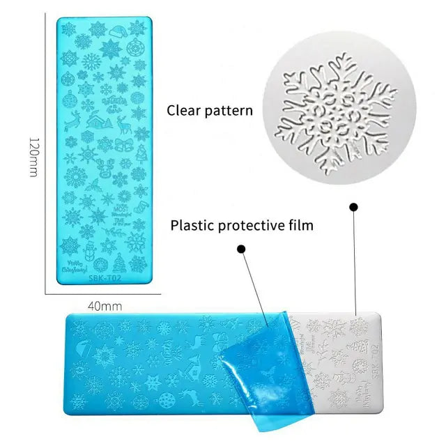 Leaves And Nature Nail Stamping Plate (XY-N10)