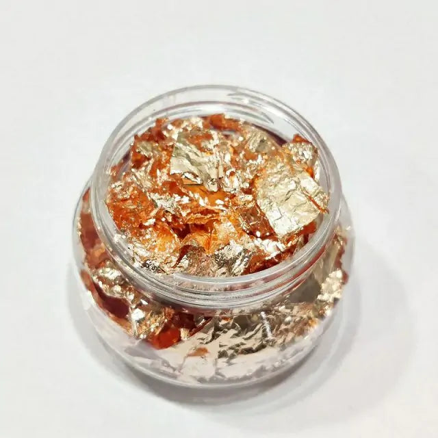 Copper Or Bronze Foil Flakes Jar (1gm)