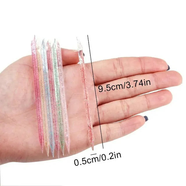 Crystal Nail Art Cuticle Sticks (Pack Of 100 Pcs)