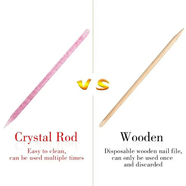 Crystal Nail Art Cuticle Sticks (Pack Of 100 Pcs)