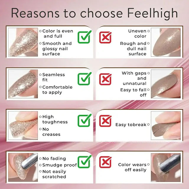 Nude Pearl Salon Quality Press On Nails (Set Of 24 Nails)