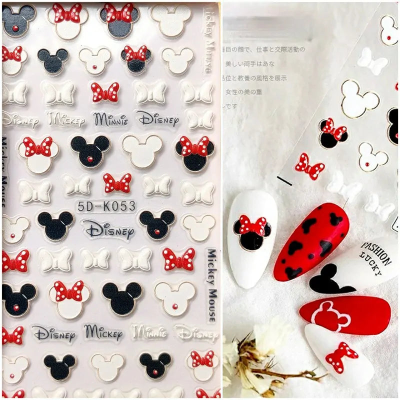 Mickey And Minnie 5D Stickers Sheet