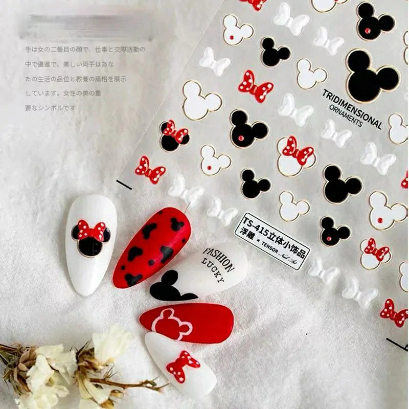 Mickey And Minnie 5D Stickers Sheet