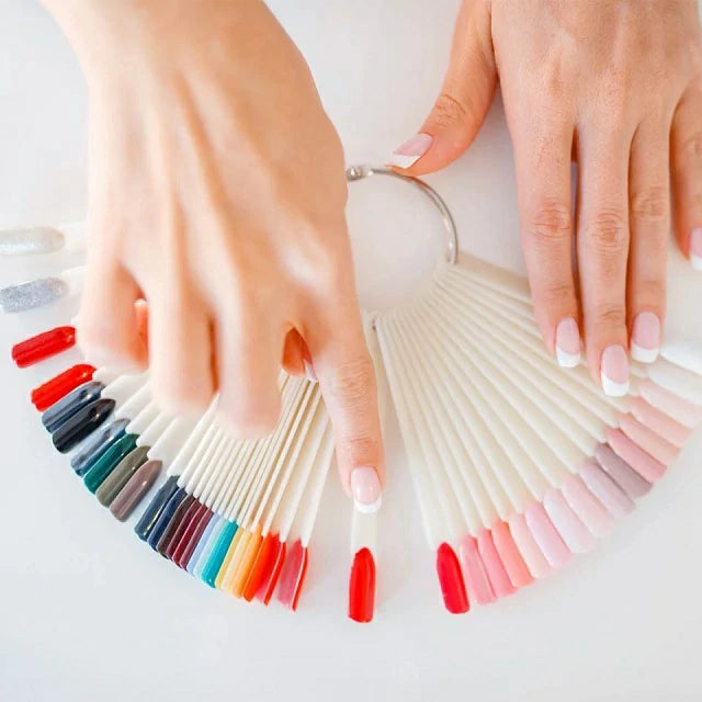 Nail Art Display Swatch Sticks And Metal Ring (Pack Of 50)