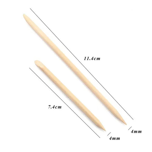 Disposable Mini Cuticle Sticks / Pushers (Pack of 24 Pieces)