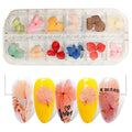 Dry Flower Petals Grid