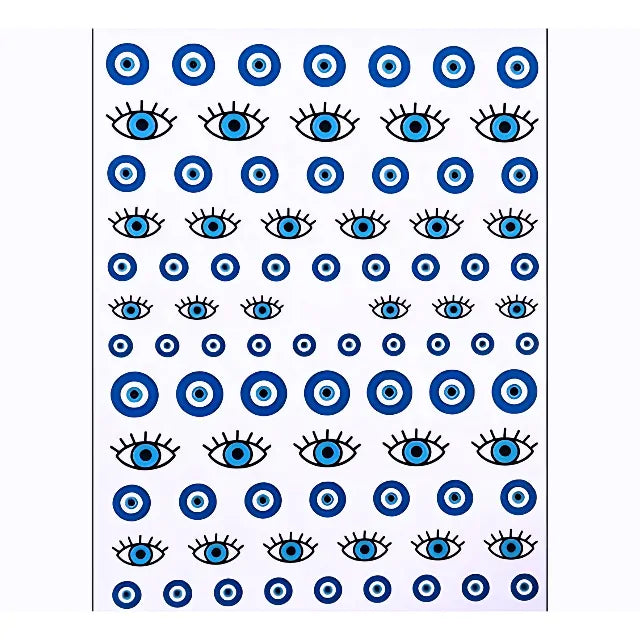 Evil Eye 5D Nail Stickers Sheet