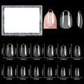 Extra Short Almond Pre Buffed Gel Nail Tips (240 Pcs)