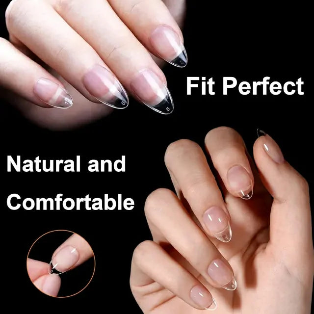 Extra Short Almond Soft Gel Nail Tips (600 Pcs Box)