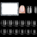 Extra Short Square Pre Buffed Gel Nail Tips (240 Pcs)