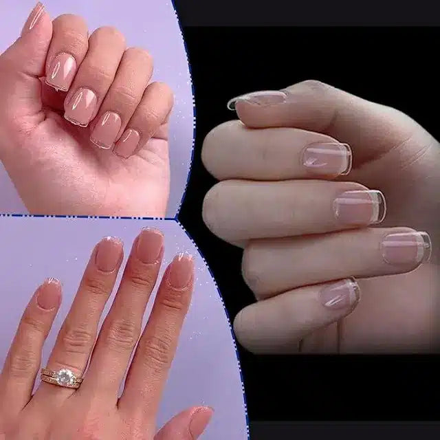 Extra Short Square Pre Buffed Gel Nail Tips (240 Pcs)