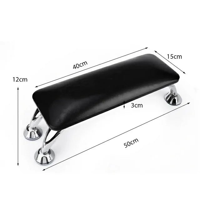 Faux Leather Professional Arm Rest For Nail Art (White)