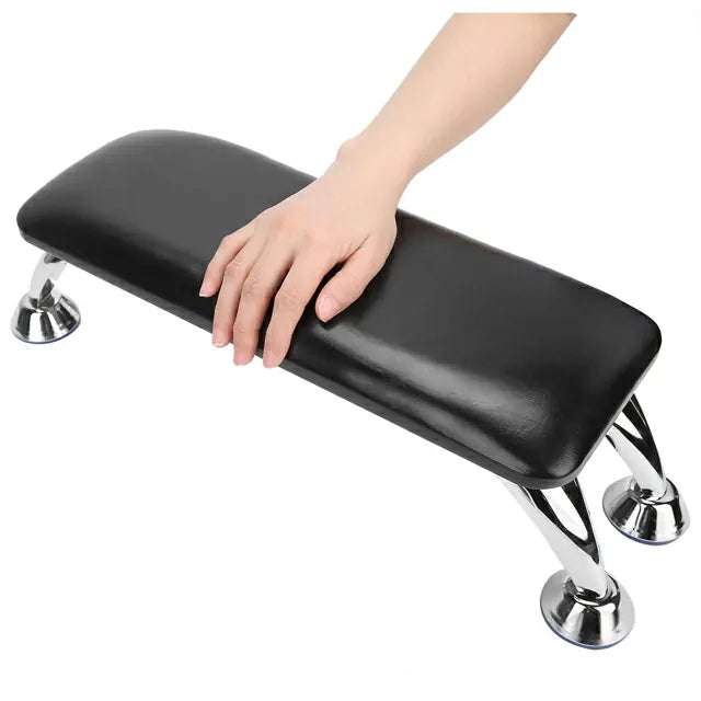 Faux Leather Professional Arm Rest For Nail Art (Black)