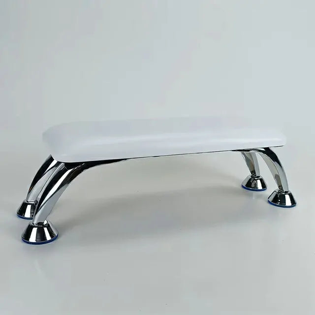 Faux Leather Professional Arm Rest For Nail Art (White)