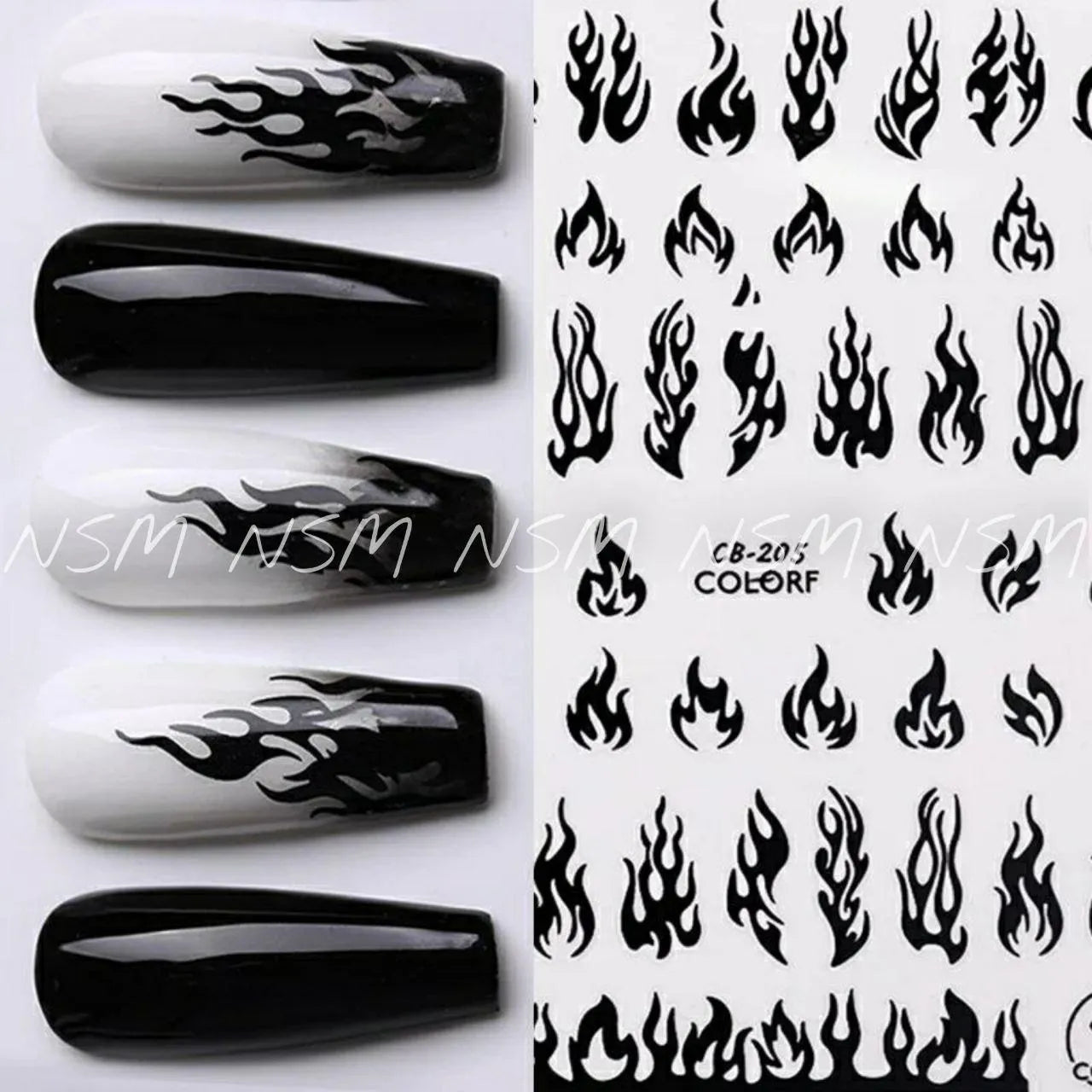 Flames Sticker Sheets (CB - 205)