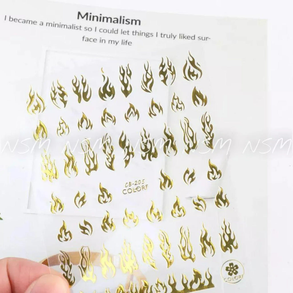 Flames Sticker Sheets (CB - 205)