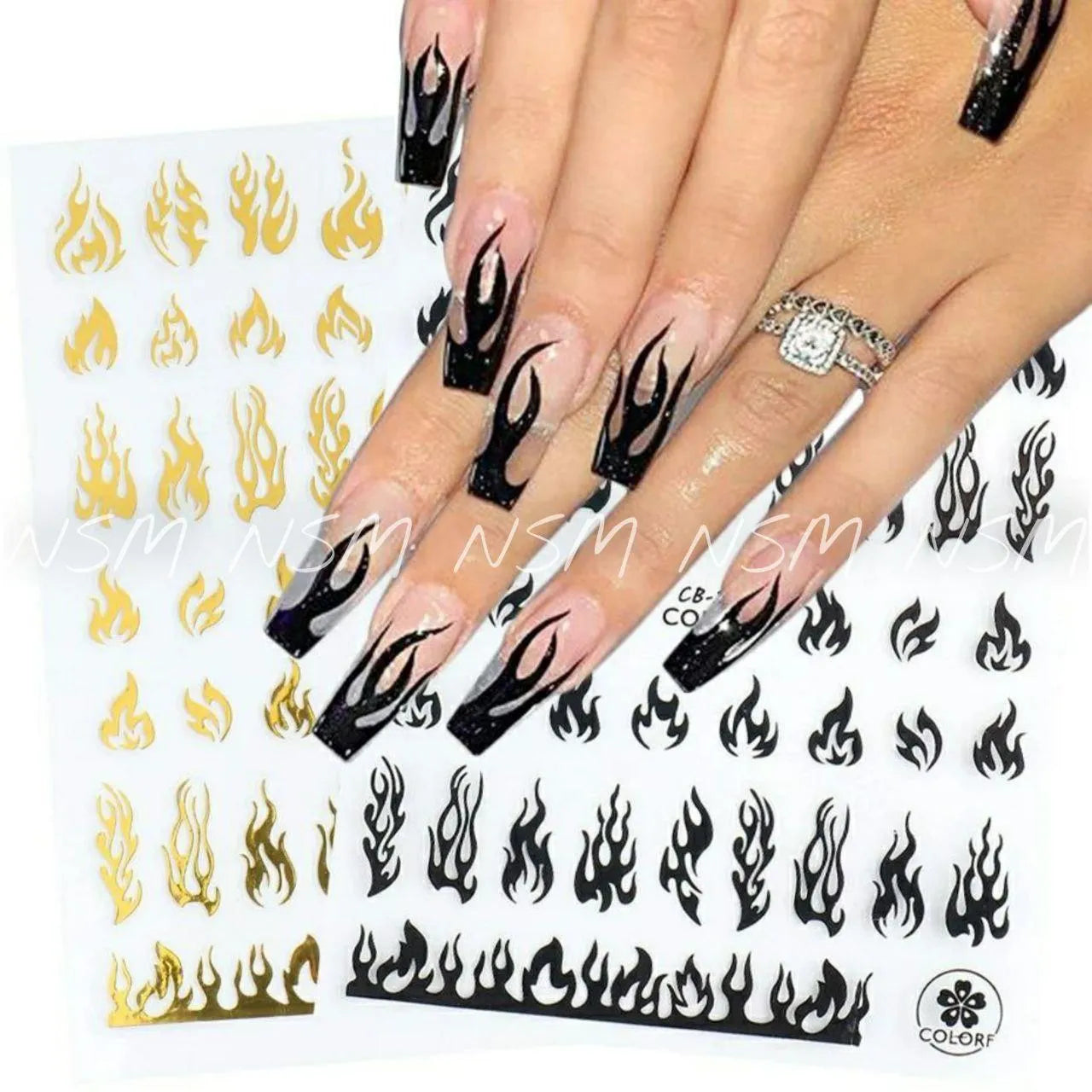 Flames Sticker Sheets (CB - 205)
