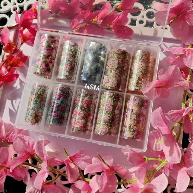 Floral Print Transfer Foil Box