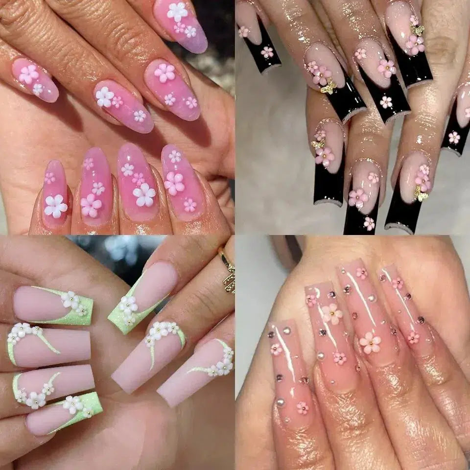 Flower Nail Charms Grid (Set No. 3)
