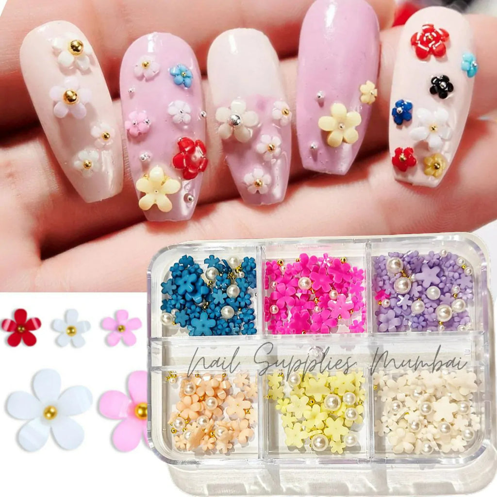 Flower Nail Charms Grid (Set No. 4)