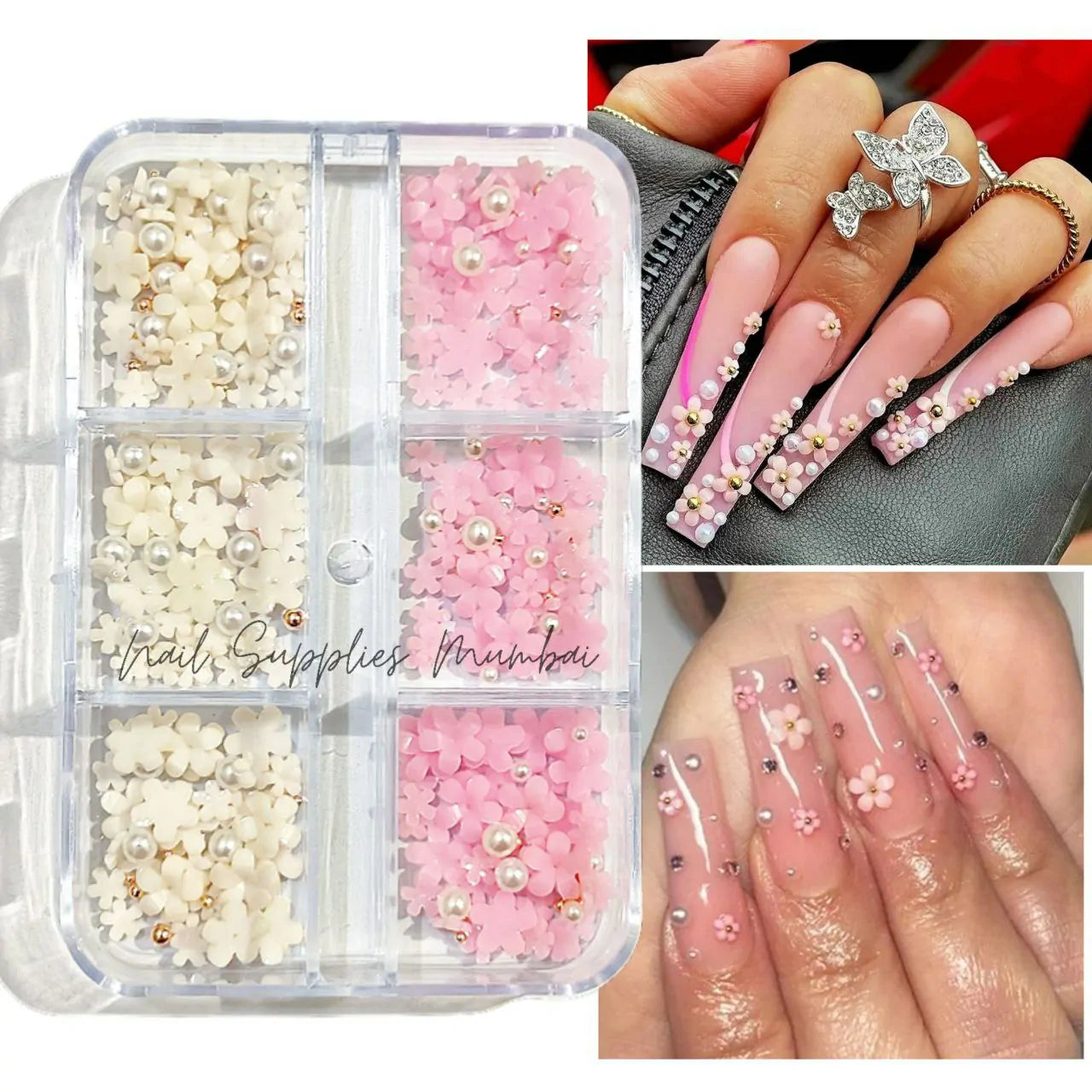 Flower Nail Charms Grid (Set No. 5)
