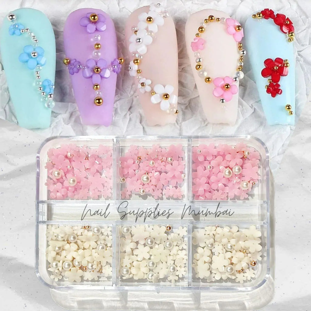 Flower Nail Charms Grid (Set No. 5)