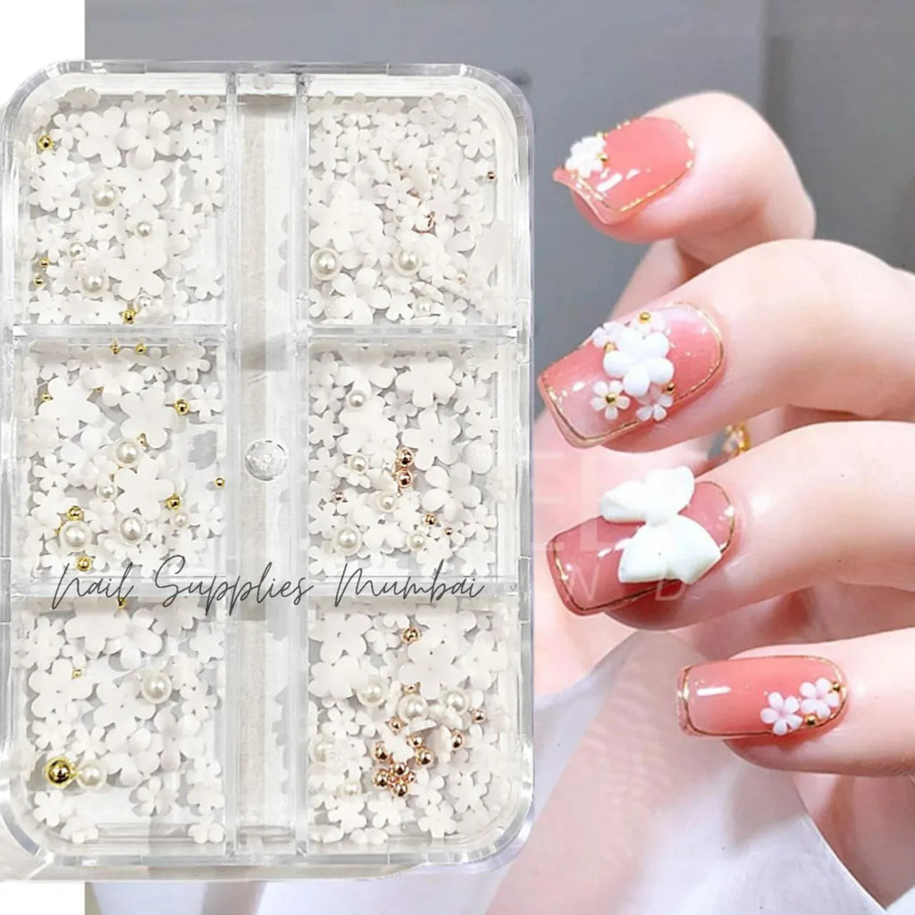 Flower Nail Charms Grid (Set No. 6)