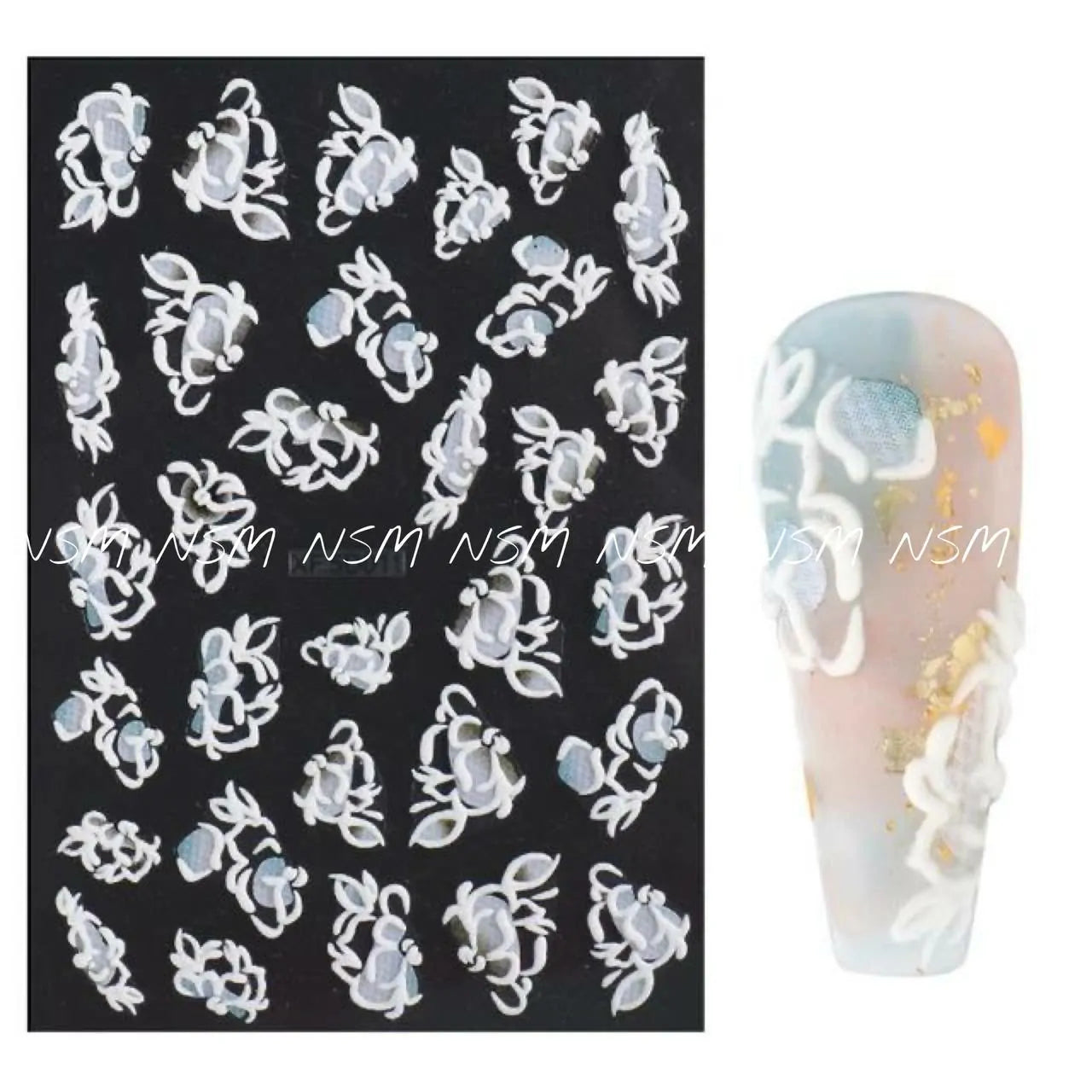 Flowers 5D Sticker Sheets (XF-5D011)