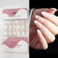 French Manicure Press On Nails