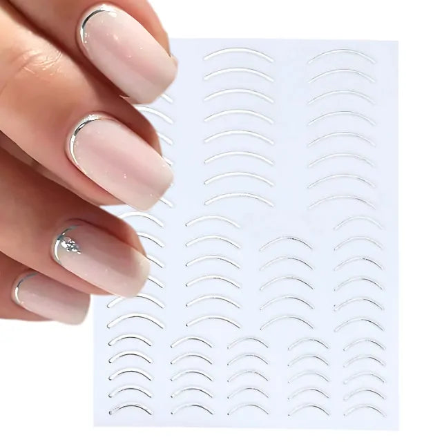 French Smile Line 3D Nail Stickers (JO-554)