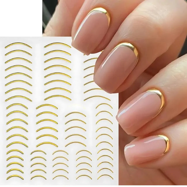 French Smile Line 3D Nail Stickers (JO-554)