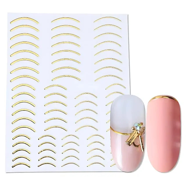 French Smile Line 3D Nail Stickers (JO-554)