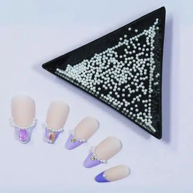 Round Tiny Pearl Nail Charms (1.5mm)