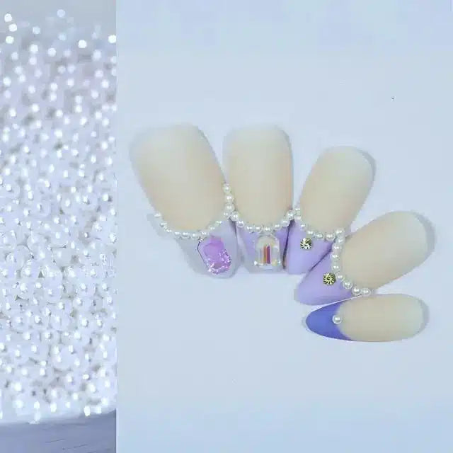 Round Tiny Pearl Nail Charms (1.5mm)