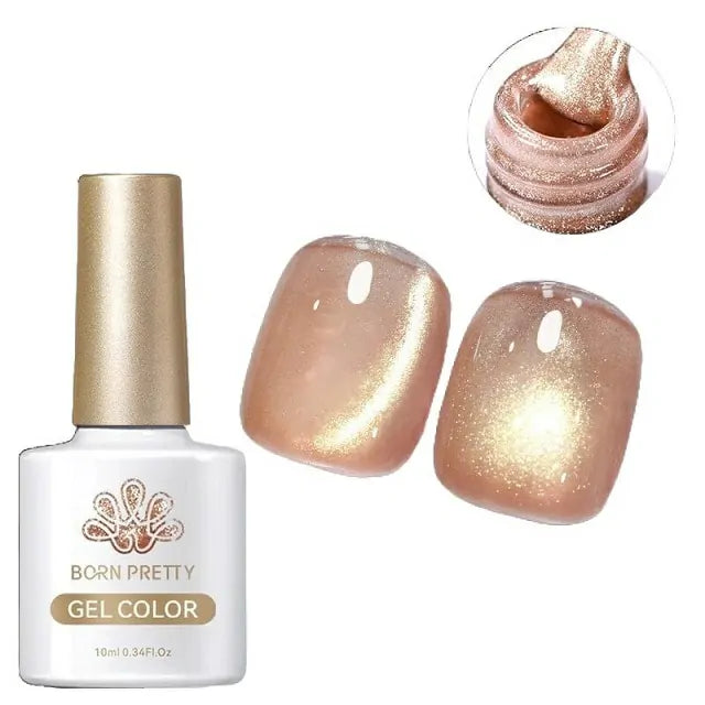 Born Pretty Gold Cat Magnetic Gel Nail Polish GC03 (10ml)