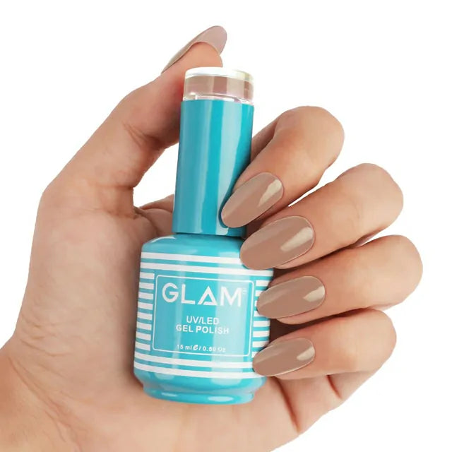 Glam Gel Nail Polish - Light Oak Brown (15ml)