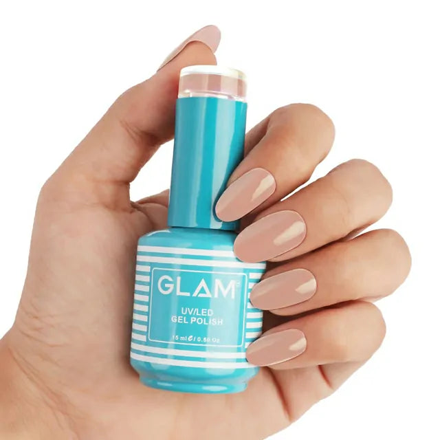 Glam Gel Nail Polish - Nude Brown (15ml)