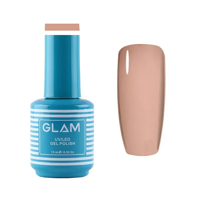 Glam Gel Nail Polish - Nude Brown (15ml)