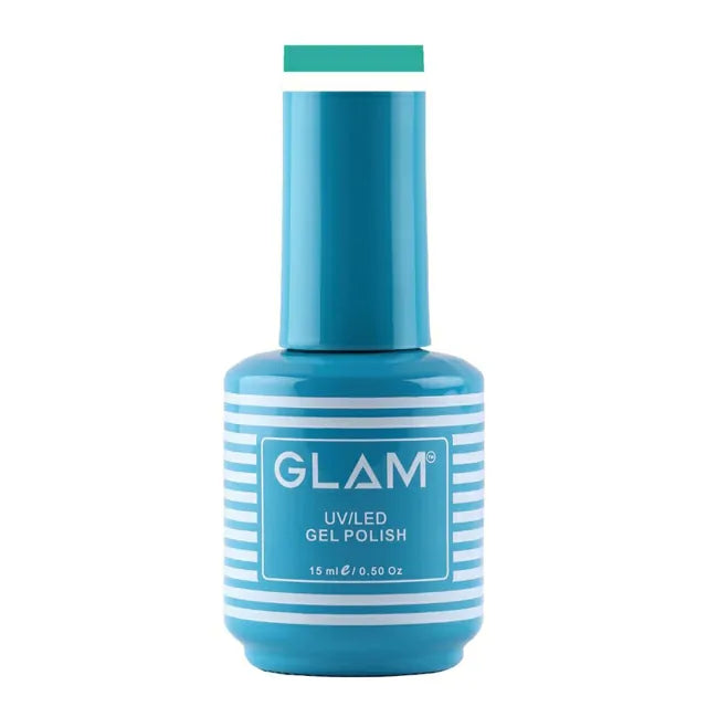 Glam Gel Nail Polish - Pale Turquoise Blue (15ml)