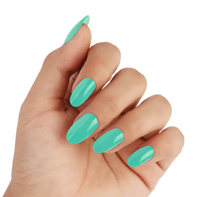 Glam Gel Nail Polish - Pale Turquoise Blue (15ml)