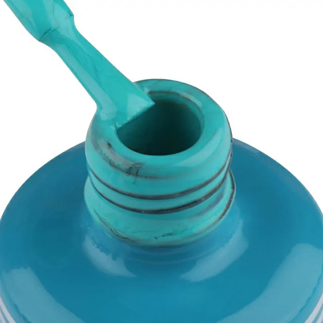 Glam Gel Nail Polish - Pale Turquoise Blue (15ml)