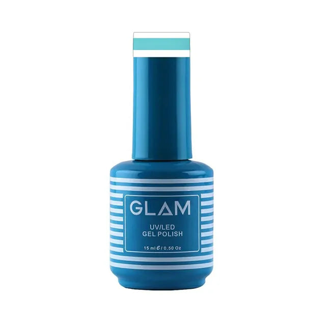 Glam Gel Nail Polish - Pale Turquoise Blue B (15ml)