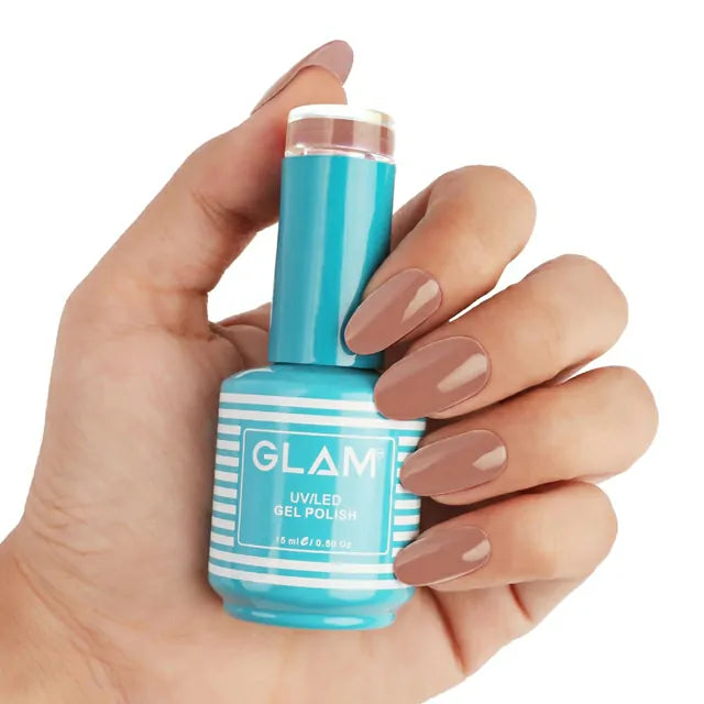 Glam Gel Nail Polish - Tawny Brown (15ml)