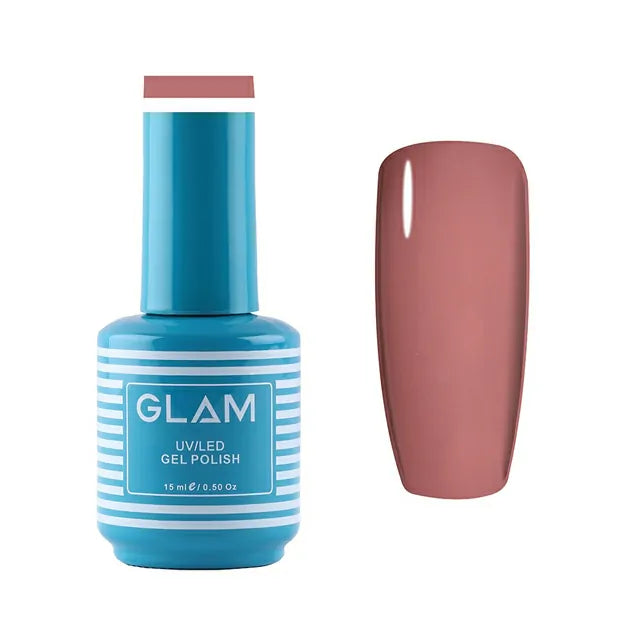 Glam Gel Nail Polish - Tawny Brown (15ml)