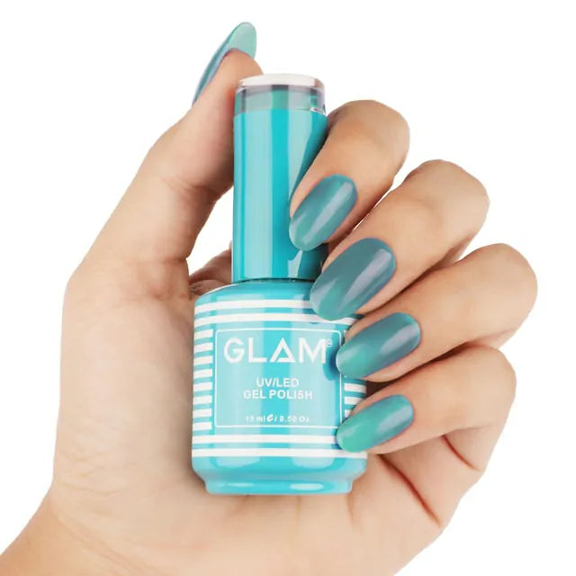 Glam Gel Nail Polish - Turquoise Blue (15ml)