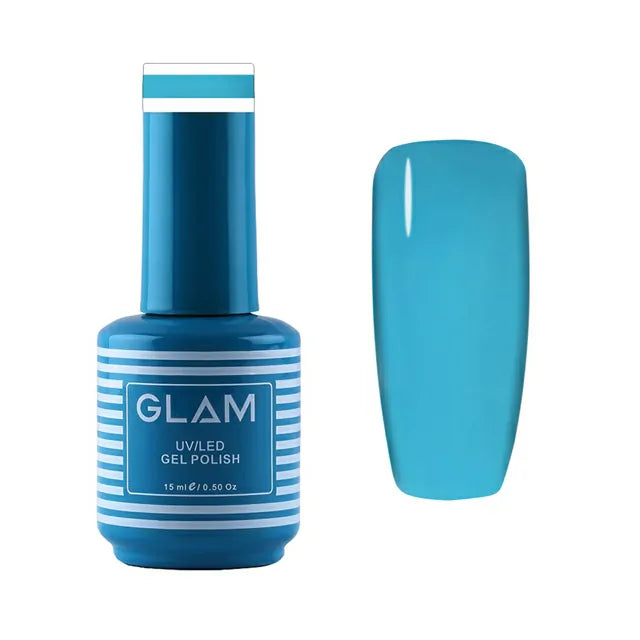 Glam Gel Nail Polish - Turquoise Blue A (15ml)
