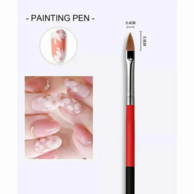 Gel And Art Brushes (Set Of 3 Pcs)
